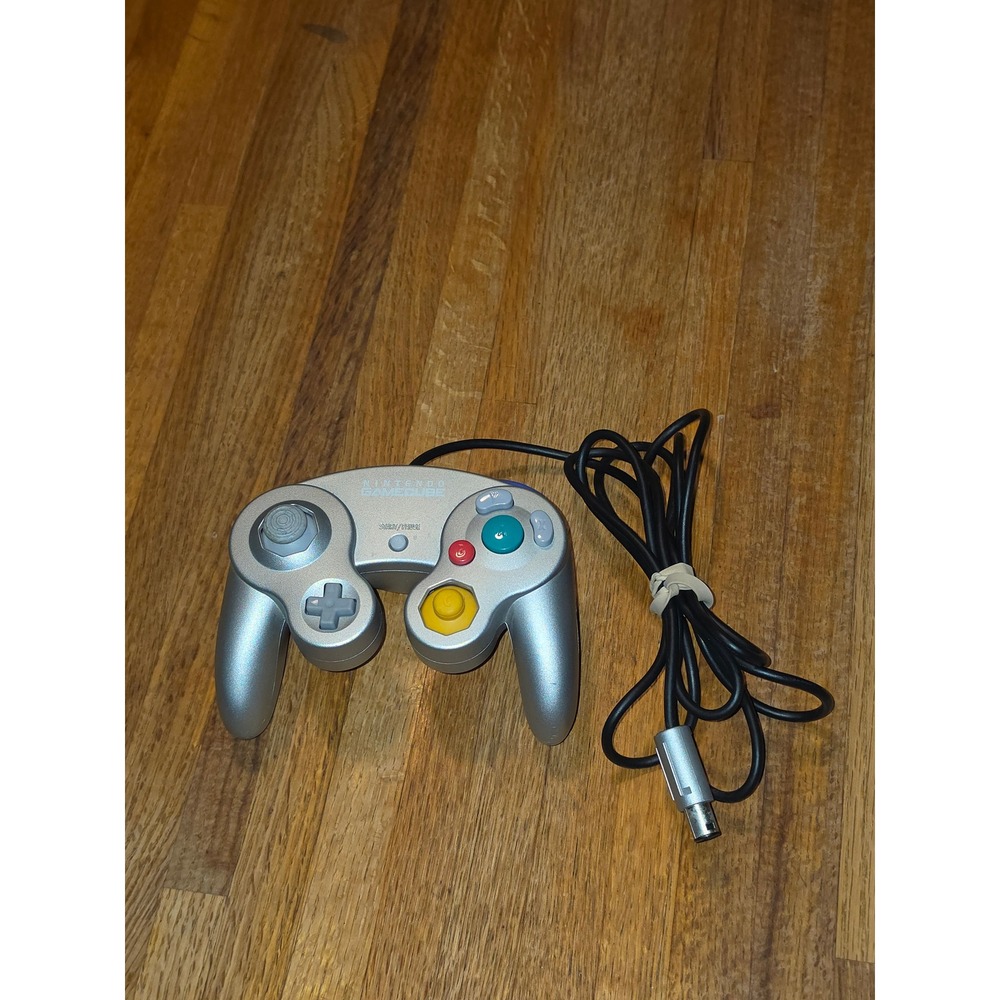 Nintendo GameCube Controller Platinum Silver Wired OEM Model DOL-003 Official